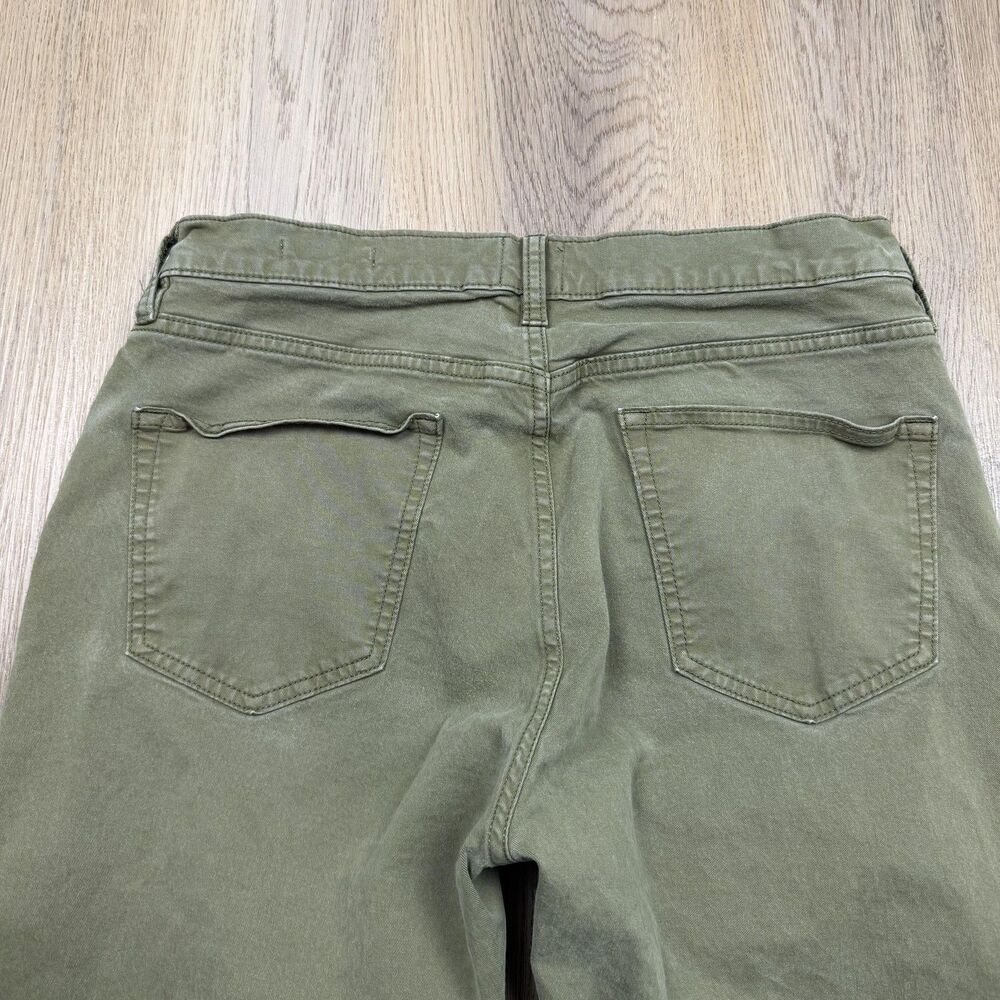 Flint And Tinder Pants Mens 31x30 Green Straight Fit Stretch 5 Pocket Chino - Picture 8 of 11